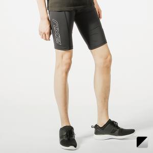 ツータイムズユー メンズ フィットネス コンプレッションショートタイツ/スパッツ コア コンプレッション ショート (MA3851b BK/SL) 2XU