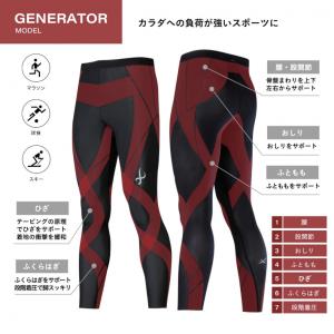 CW-X レディス ロングタイツ GENERA...の詳細画像4