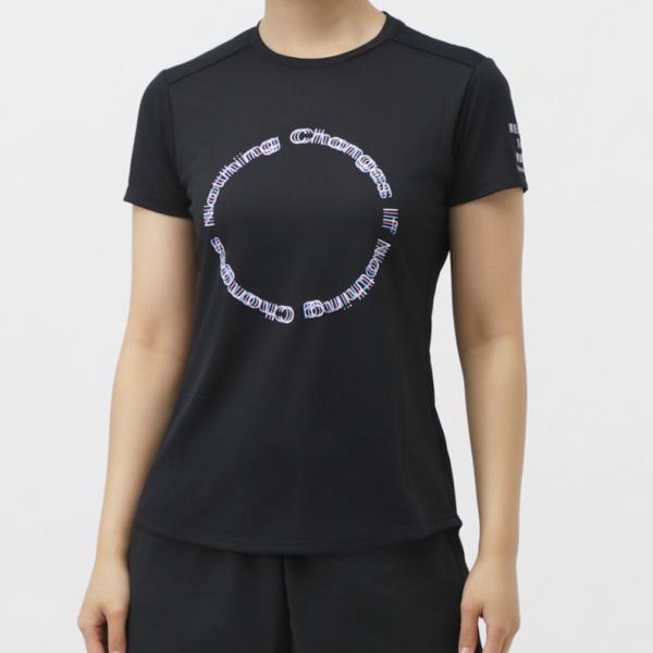 ティゴラ レディス ランニング 半袖Tシャツ ランニング レディース半袖Tシャツ サークルロゴグラフ...