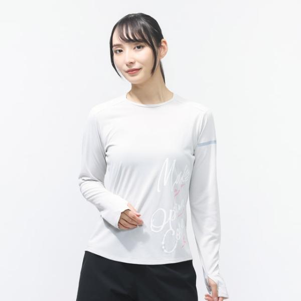 ティゴラ レディス 陸上/ランニング 長袖Tシャツ アイドライUVカットランニング長袖Tシャツ TR...