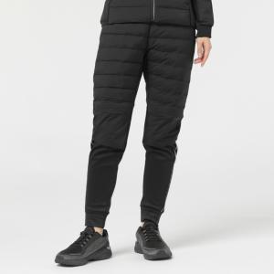 ティゴラ レディス ランニング ロングパンツ サーモライトハイブリッドパデッドパンツ 軽量 撥水 防風 保温 TR-3R2913IP : ブラック TIGORA