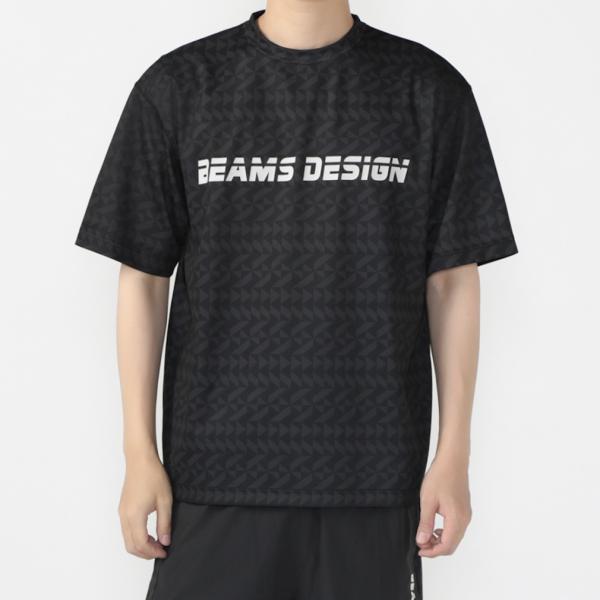 ティゴラバイビームスデザイン メンズ 陸上/ランニング 半袖Tシャツ 総柄グラフィックTシャツ TR...