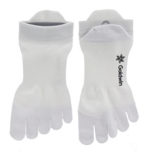 ゴールドウィン 陸上 ランニング ソックス 5Tアーチサポートショートソックス GC20302 W 5本指 靴下 : ホワイト GOLDWIN