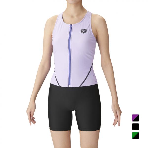 アリーナ レディス 水泳 フィットネス水着 フィットネスセパレーツ Yバック 差し込みパッド ショー...