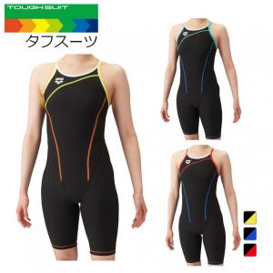 アリーナ レディス 水泳 競泳水着 タフスーツ トレーニングワンピーススパッツ オープンバック ハーフレッグ TOUGHSUIT SAR-4101W arena｜alpen-group