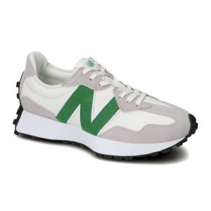 ニューバランス WS327 LG B レディース スニーカー ： オフホワイト×グリーン New Balance