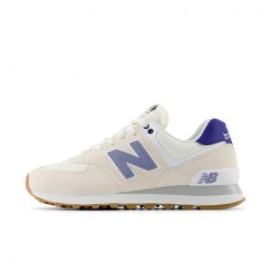 ニューバランス WL574 CBL B レディース スニーカー ： クリーム×ブルー New Balance