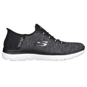 スケッチャーズ SKECHERS HANDS FREE SLIP-INS：SUMMITS DAZZLING 149937 BKW レディース スニーカー ： ブラック×ホワイト SKECHERS｜alpen-group