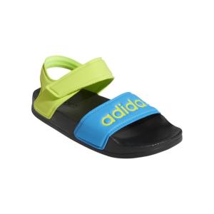 アディダス ADILETTE SANDAL K FY8850 ジュニア（キッズ・子供） スポーツサンダル : ブラック×イエロー adidas