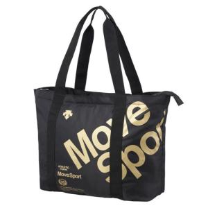 デサント ポケッタブルトートバッグ DMAPJA31 BKGD バッグ 約25L エコバッグ ： ブラック×ゴールド DESCENTE
