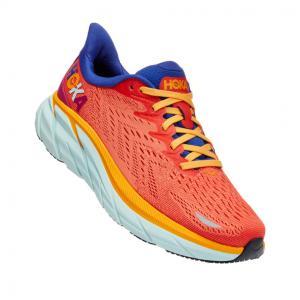 ホカ CLIFTON 8 クリフトン8 1119394 レディス 陸上/ランニング ランニングシューズ D : レッド×オレンジ HOKA