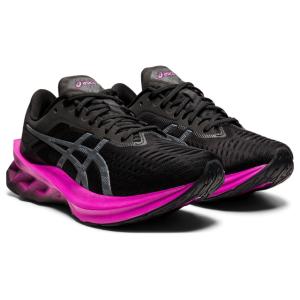 アシックス NOVABLAST ノヴァブラスト 1012A584 レディース 陸上/ランニング ランニングシューズ E : ブラック×パープル asics