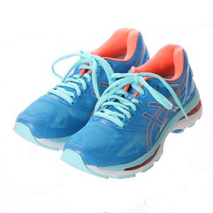 アシックス asics　レディース ランニングシューズ スニーカー LADY GEL-NIMBUS 19-wide ゲルニンバス：ブルー×レッド TJG514 4306