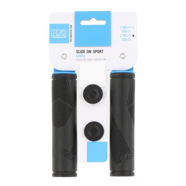 プロ スライドオンスポーツグリップ 32mm 20RGP0051X バイシクル グリップ : ブラッ...
