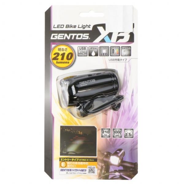 ジェントス XB-B06R バイシクル ライト : ブラック GENTOS