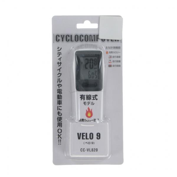 キャットアイ VELO9 CC-VL820 バイシクル スピードメーター : ブラック CAT EY...