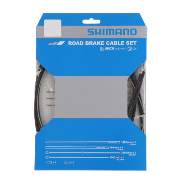 シマノ ブレーキケーブルセット SIL-TEC SLR Y80098011 バイシクル パーツ : ...