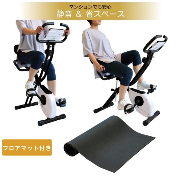 ティゴラ アップライト/リカンベント バイク + マッスルフロアマット S セット リカベントバイク...