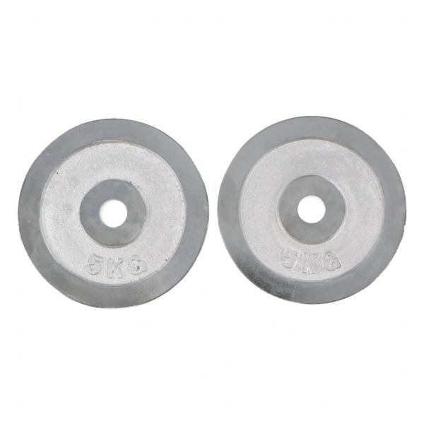 ティゴラ 可変式 マッスル ダンベル プレート 5Kg 2個セット ウェイト トレーニング 着脱式ダ...