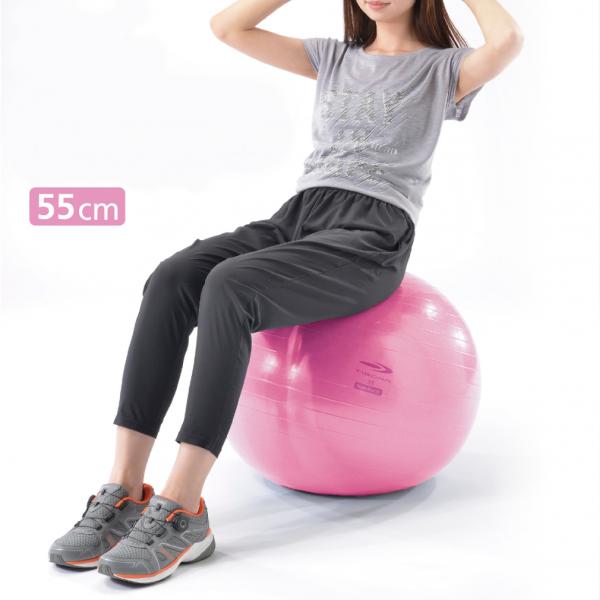 ティゴラ ジムボール フィットネスボール バランスボール ノンバースト 55cm バランストレーニン...