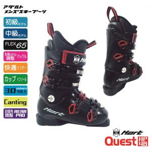 ハート QUEST HP4B 4バックル メンズ スキー ブーツ : ブラック×レッド HART｜alpen-group