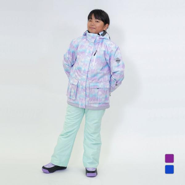 コスビー ジュニア キッズ 子供 スキー ウェア上下セット ガールズスキースーツ CSG-4282 ...