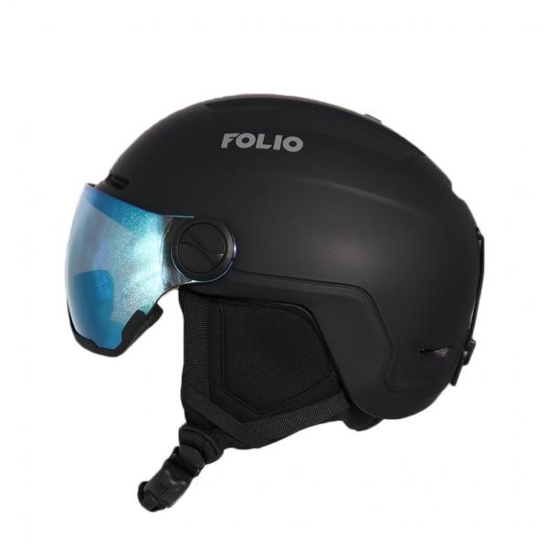 フォリオ FOLIO スキー/スノーボード ヘルメット FO YL195V_バイザー付_マグネットバ...
