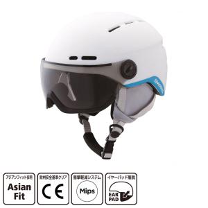 スワンズ H-81 バイザー付きヘルメット H-81 P1 VISOR MAW スキー/スノーボード ヘルメット : マットホワイト SWANS｜alpen-group