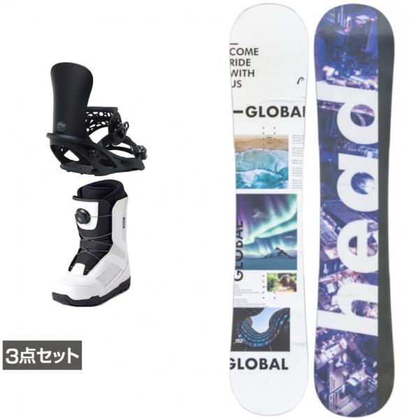 ヘッド GLOBAL ＆ アンリミット ＆ JAFFE ホワイト 板＋ビンディング＋ブーツセット 3...