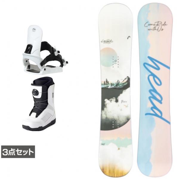 ヘッド FLAIR leap ＆ CAUSE ＆ JAFFE ホワイト 板＋ビンディング＋ブーツセッ...