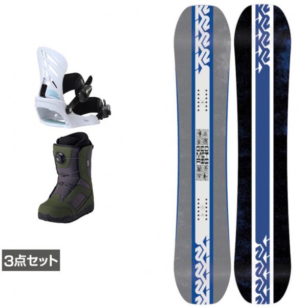 ケーツー GEOMETRIC ＆ FX ONE ＆ JAFFE カーキ 板＋ビンディング＋ブーツセッ...