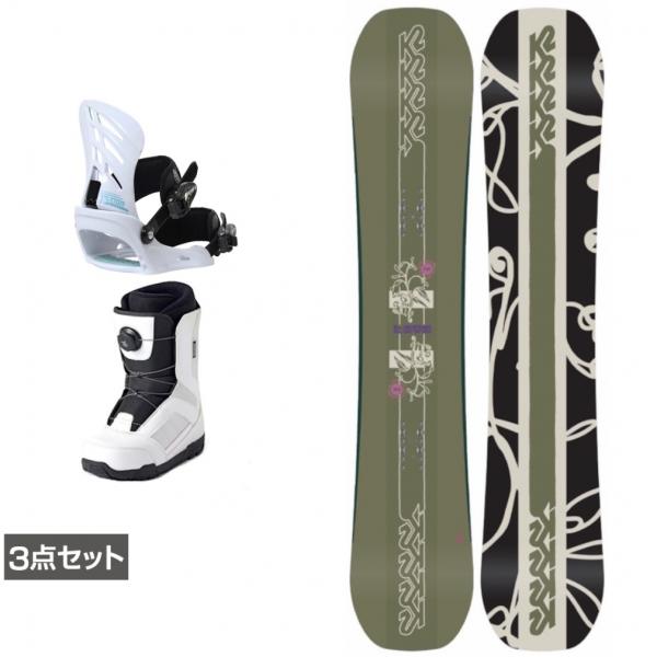 ケーツー LIME LITE ＆ UNLIMIT ＆ JAFFE ホワイト 板＋ビンディング＋ブーツ...