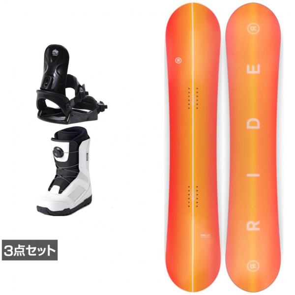 ライド HEARTBREAKER ＆ コーズ ＆ JAFFE ホワイト 板＋ビンディング＋ブーツセッ...