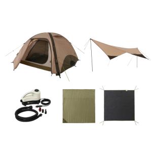 LOGOS Tradcanvas エアマジックリビングライフテントM＆タープセット ドーム型テントの商品画像