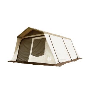 オガワテント Lodge Shelter T/C Fly (3590) キャンプ スクリーンテント：オフホワイト×ブラウン Ogawa オガワ 小川テントの商品画像