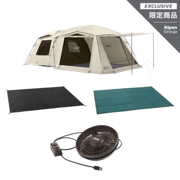 コールマン タフスクリーン2ルームハウスエアー/LDX＋ デザートサンド リバーシブルファンベンチレ...