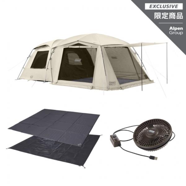 コールマン タフスクリーン2ルームハウスエアー/LDX＋ デザートサンド リバーシブルファンベンチレ...