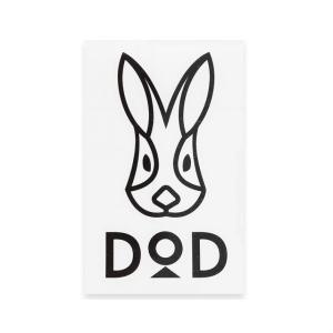 ディーオーディー ロゴステッカーL ST1-037-BK キャンプ 小物 : ブラック DOD