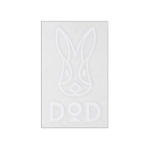 ディーオーディー ロゴステッカーL ST1-037-WH キャンプ 小物 : ホワイト DOD