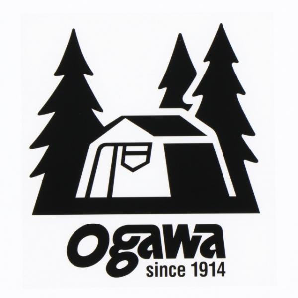 オガワ ogawa カッティングステッカーL ブラック 8060003090 キャンプ 小物 Oga...