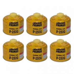 プリムス 廃盤デザイン缶 青缶 IWATANI-PRIMUS IP-250F PRIMUS（プリムス） GAS CARTRIDGE ノーマルガス 小 6本セット IP-250G