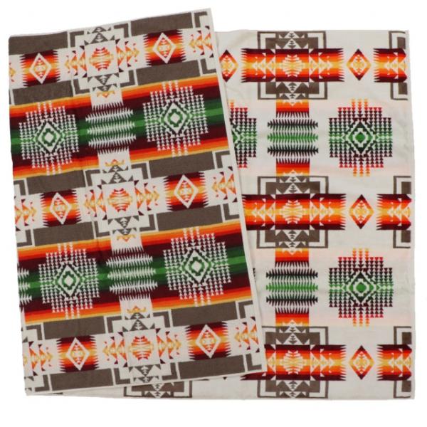 ペンドルトン オーバーサイズジャガードタオル Chief Joseph Ivory 19373185...