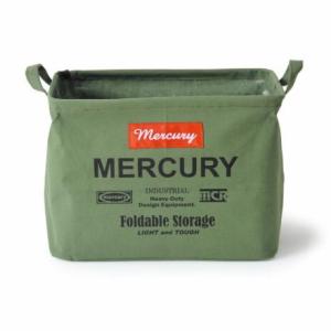 マーキュリー キャンバス レクタングルボックス M カーキ MECARBMK キャンプ インテリア小物 MERCURY