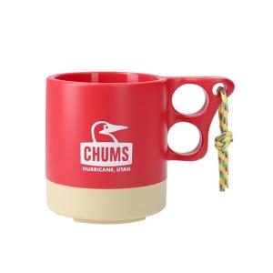 2024春夏 チャムス キャンパーマグカップ Camper Mug Cup CH62-1244 R103 キャンプ 食器 : Red/Beige CHUMS