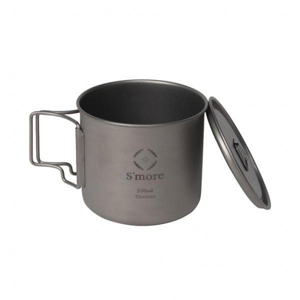 スモア Titanium Mug with Lid 550ml 001MWLa550 キャンプ 食器...