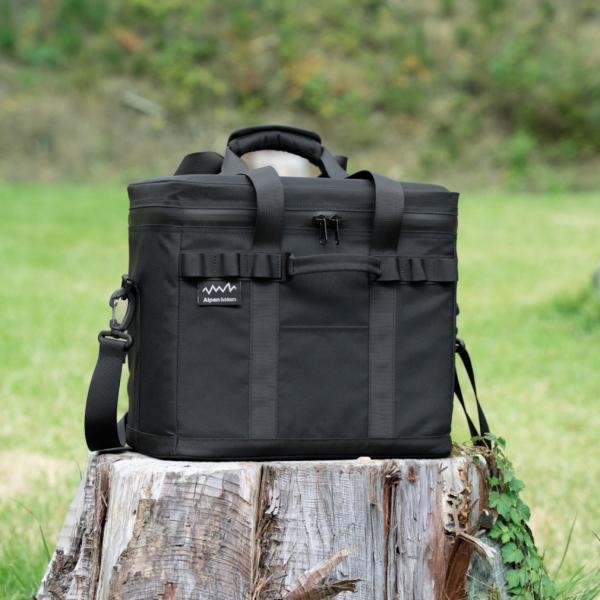 アルペンアウトドアーズ 高保冷 ソフトクーラー 15L キャンプ ソフトクーラー : ブラック Al...