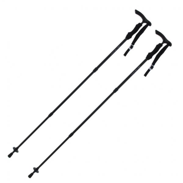 ティゴラ T型・I型兼用 トレッキングポール 2本セット TP-202TSL BK トレッキング ポ...