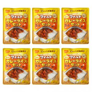 尾西食品 CoCo壱番屋監修 尾西のマイルドカレーライスセット 6個セット S-3036 トレッキング 保存食｜alpen-group