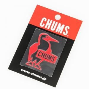 チャムス ブービーバードエンボスステッカー CH62-1126 R001 トレッキング 小物 ステッカー : Red CHUMS｜alpen-group