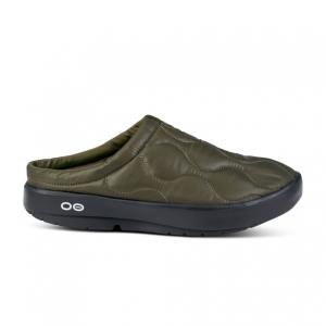 ウーフォス Mens OOcOOzie Thermo Mule 0700149242 Moss スポーツサンダル : オリーブ OOFOS